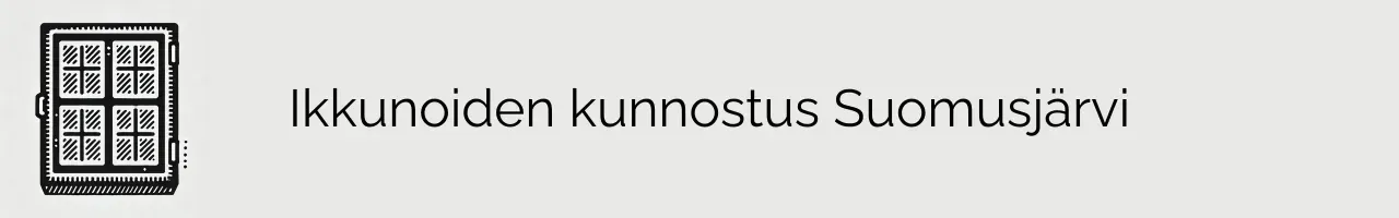 Ikkunoiden kunnostus Suomusjärvi